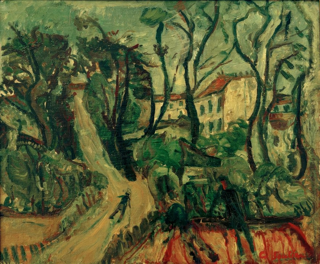 Ch. Soutine, táj házakkal alkotó: Chaim Soutine