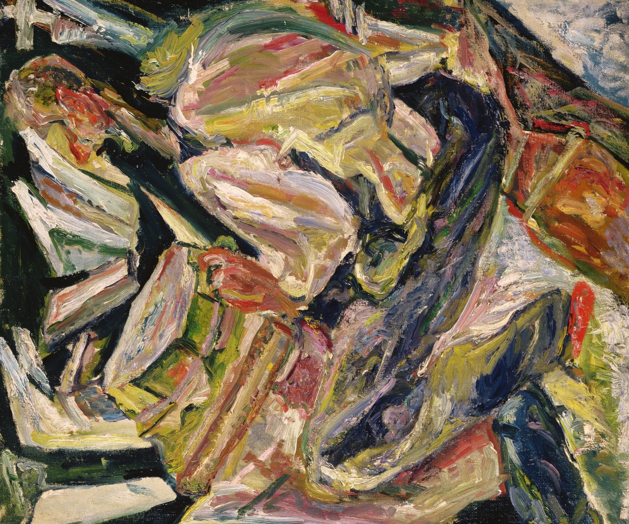Homme Assis, 1920-29 körül (olaj, vászon) alkotó: Chaim Soutine