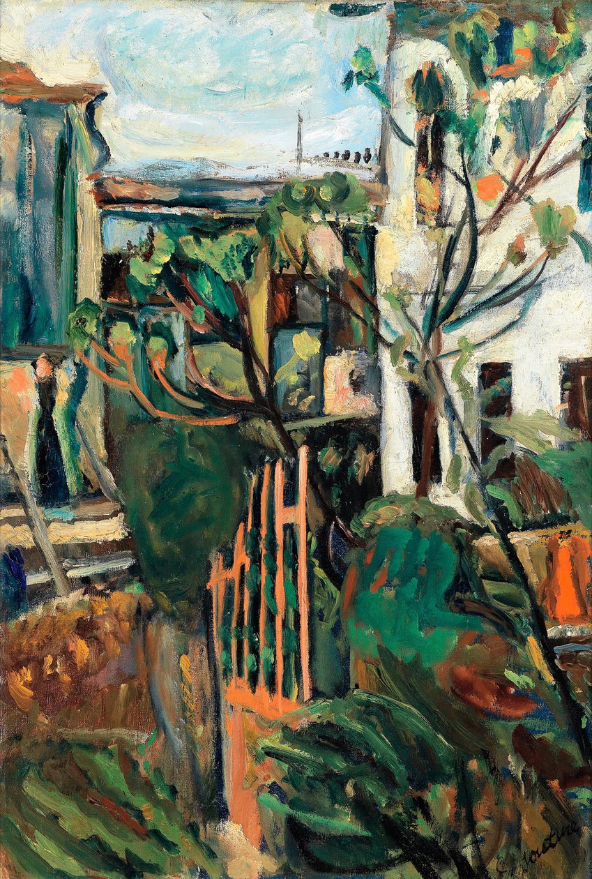 Ház Párizs közelében alkotó: Chaim Soutine