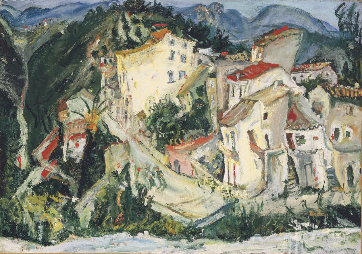 Táj Cagnesnél; Cagnes-i táj, 1924-1925 körül alkotó: Chaim Soutine