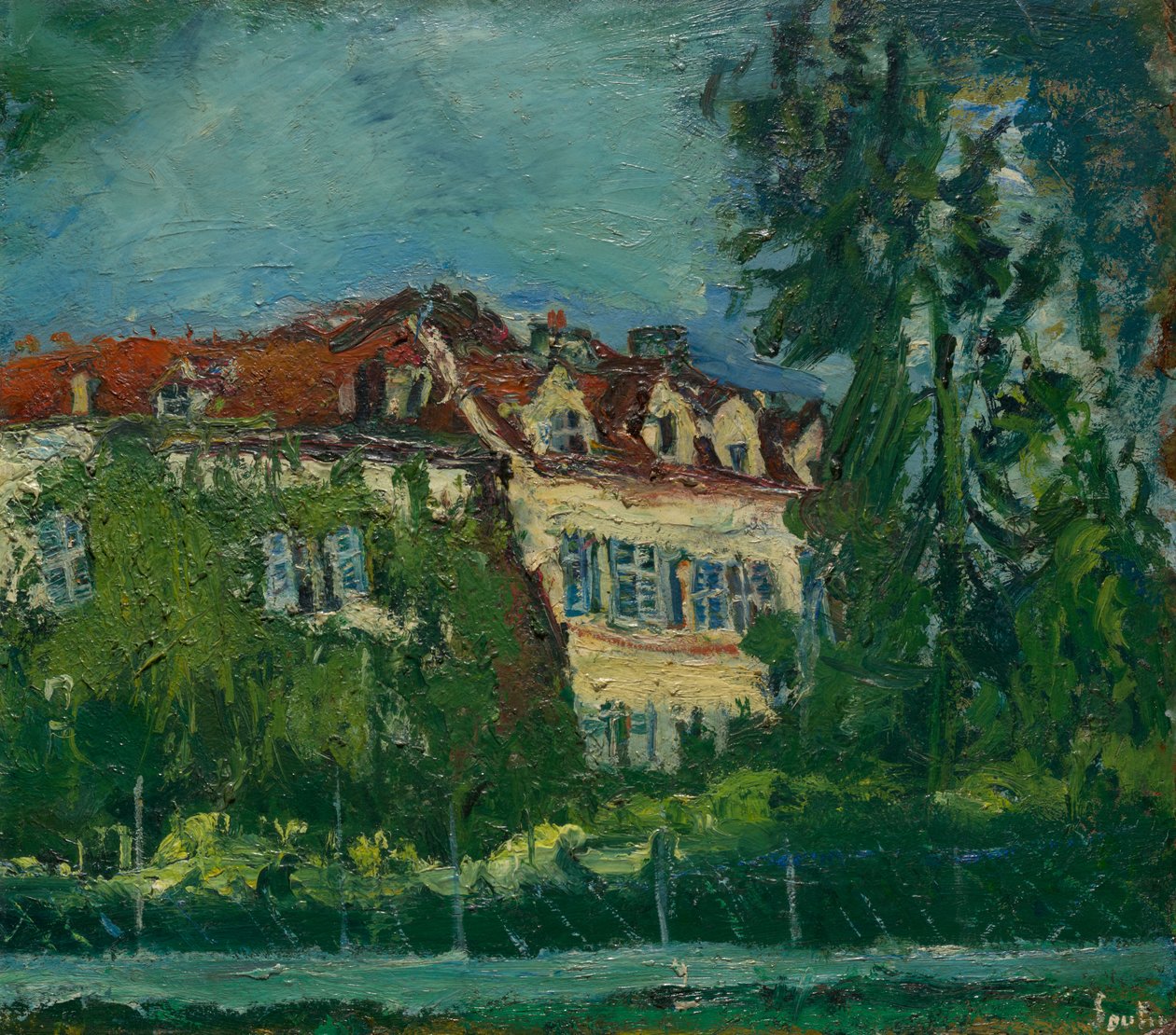 Landschaft mit Haus alkotó: Chaim Soutine