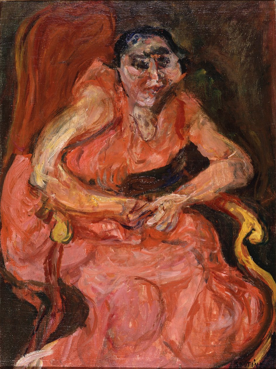 Nő rózsaszínben, 1924 körül (olaj, vászon) alkotó: Chaim Soutine