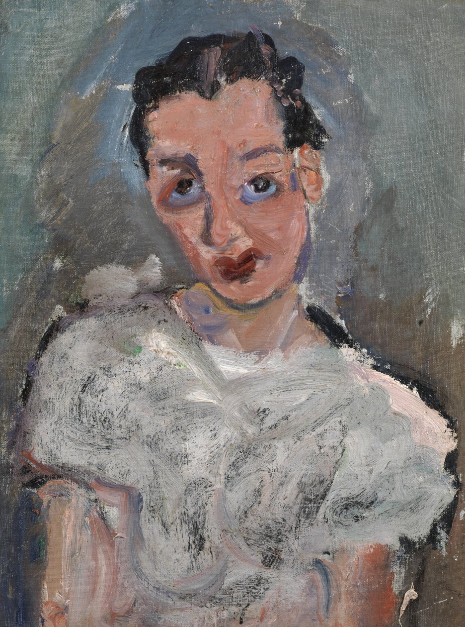 Fiatal nő fehér blúzban alkotó: Chaim Soutine