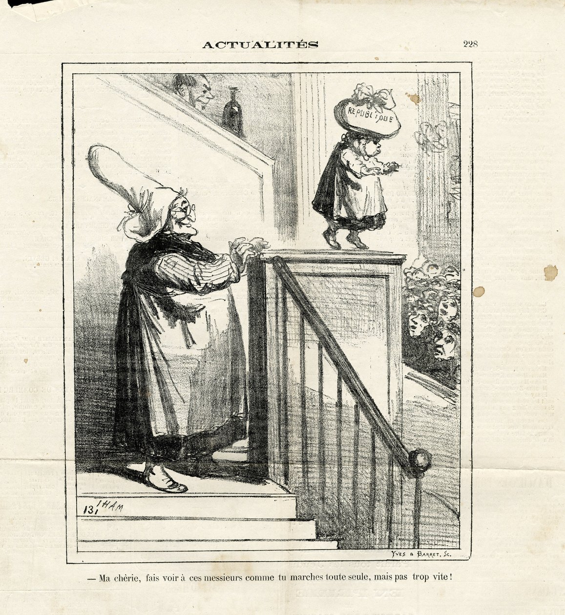 Illusztráció Chamről (1819-1879) Le Charivariban alkotó: Amédée de Noé