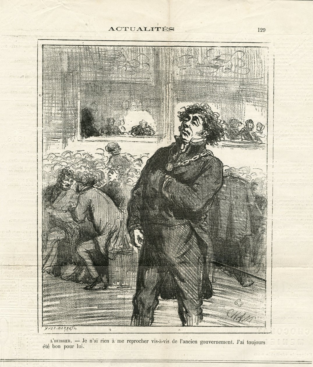 Illusztráció Chamről (1819-1879) Le Charivariban alkotó: Amédée de Noé