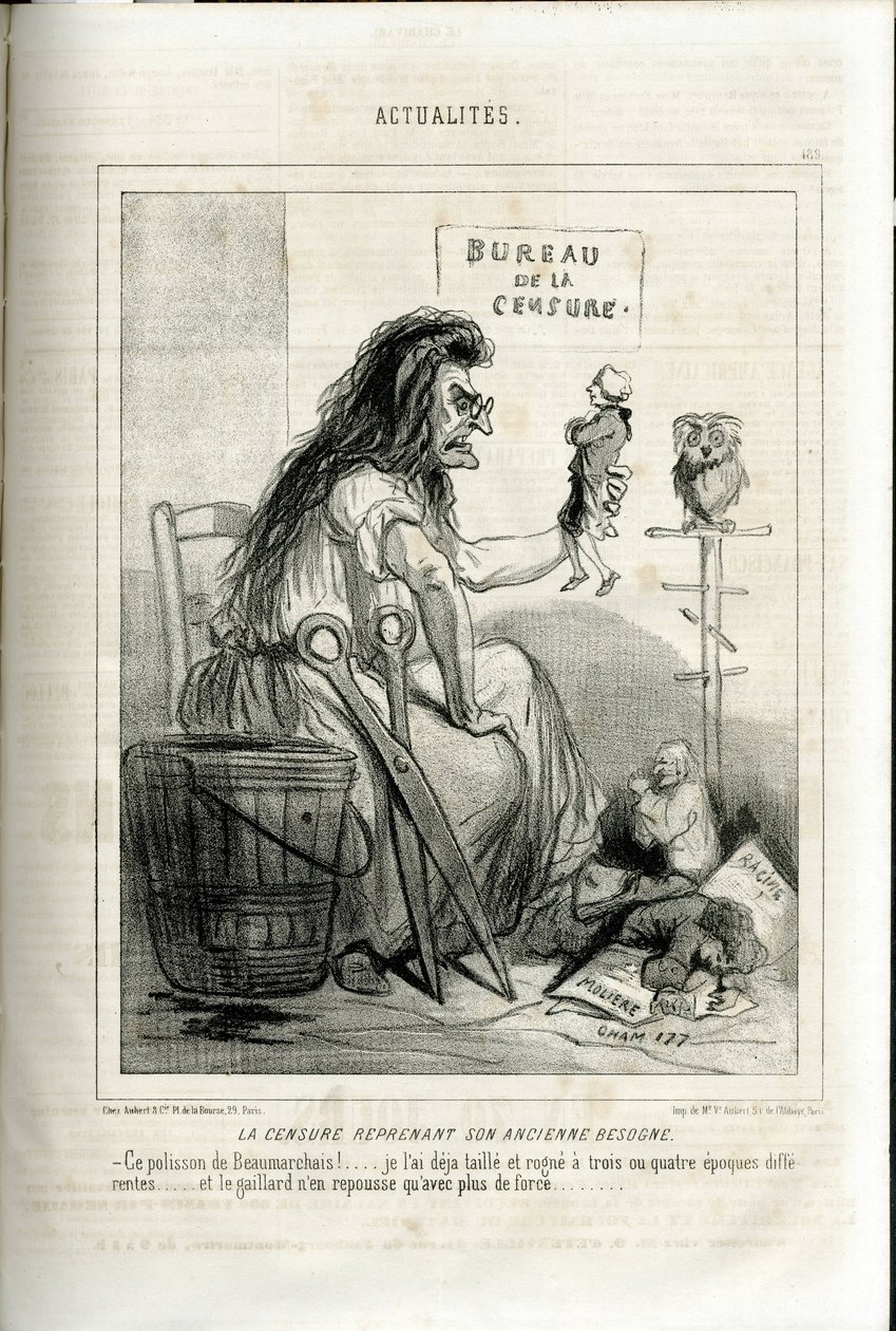 Illusztráció Chamről (1819-1879) Le Charivariban alkotó: Amédée de Noé