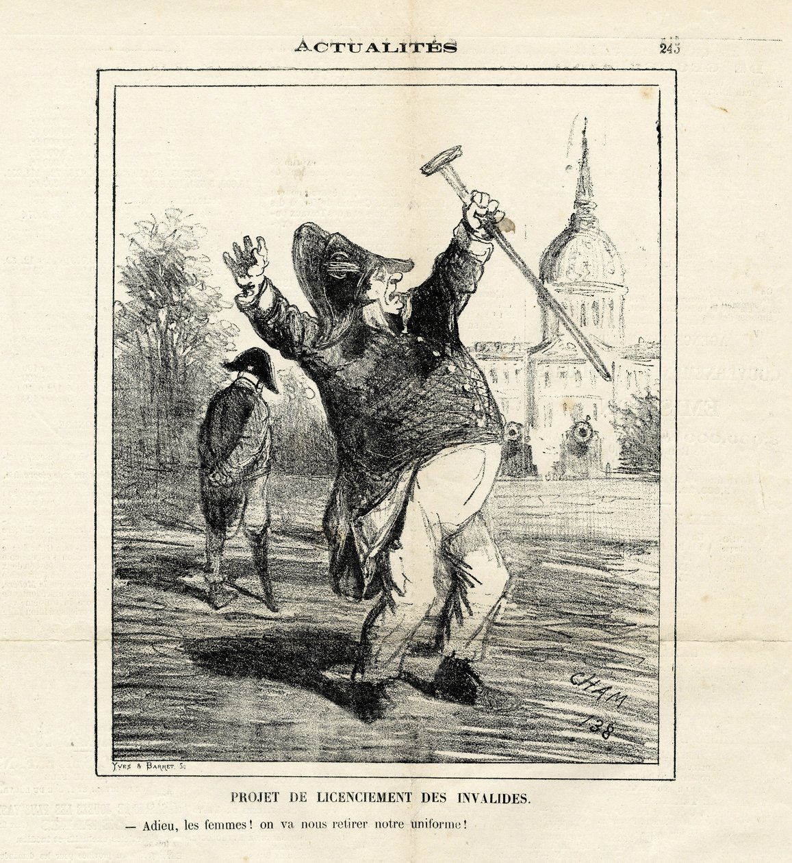 Illusztráció Chamről (1819-1879) Le Charivariban alkotó: Amédée de Noé