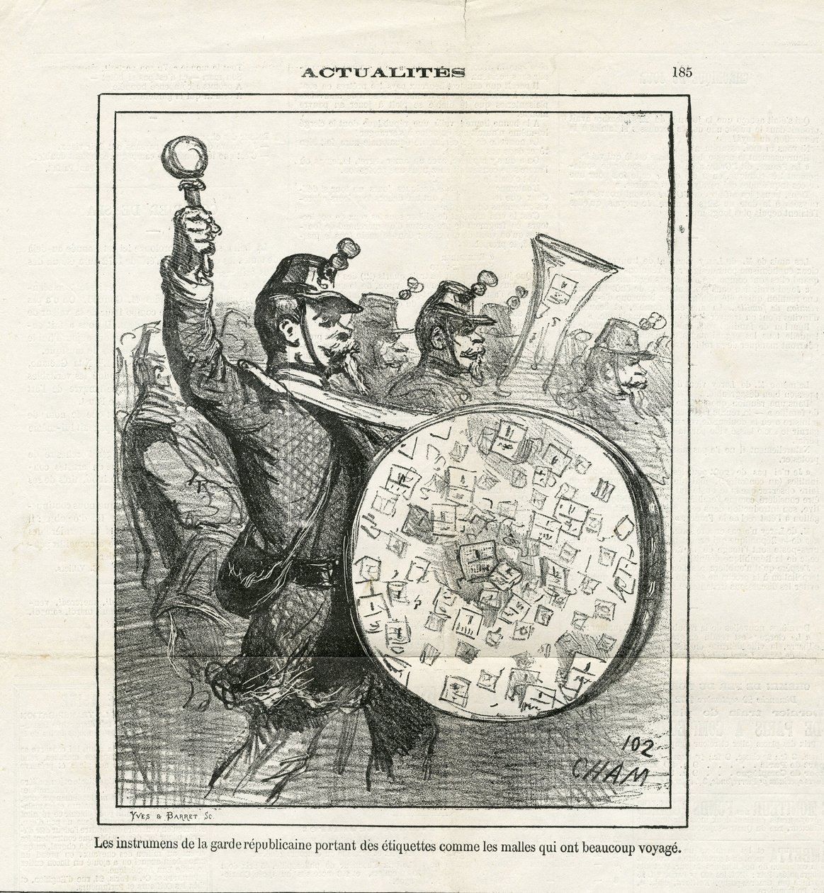 Illusztráció Chamről (1819-1879) Le Charivariban alkotó: Amédée de Noé