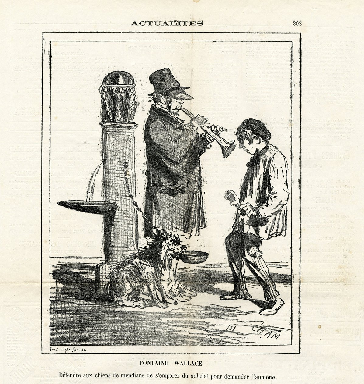 Illusztráció Chamről (1819-1879) Le Charivariban alkotó: Amédée de Noé