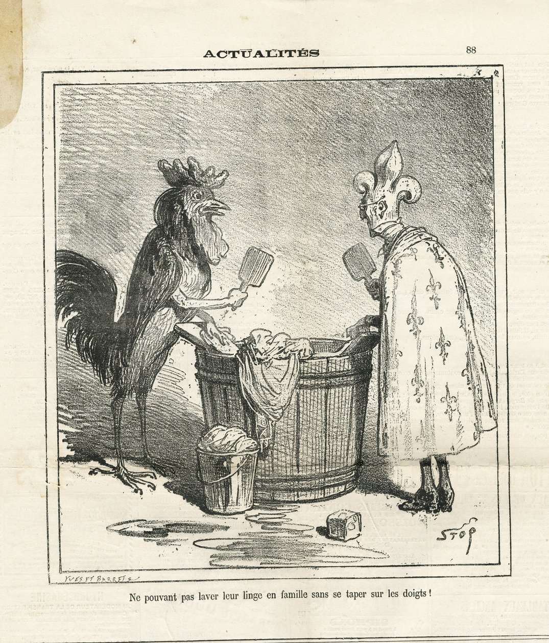 Illusztráció Chamről (1819-1879) Le Charivariban alkotó: Amédée de Noé