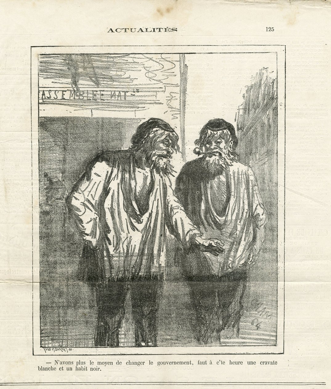 Illusztráció Chamről (1819-1879) Le Charivariban alkotó: Amédée de Noé