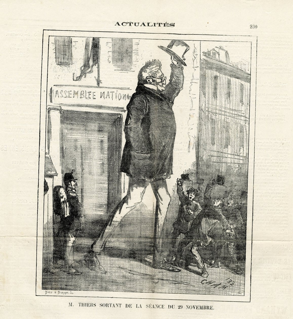 Illusztráció Chamről (1819-1879) Le Charivariban alkotó: Amédée de Noé