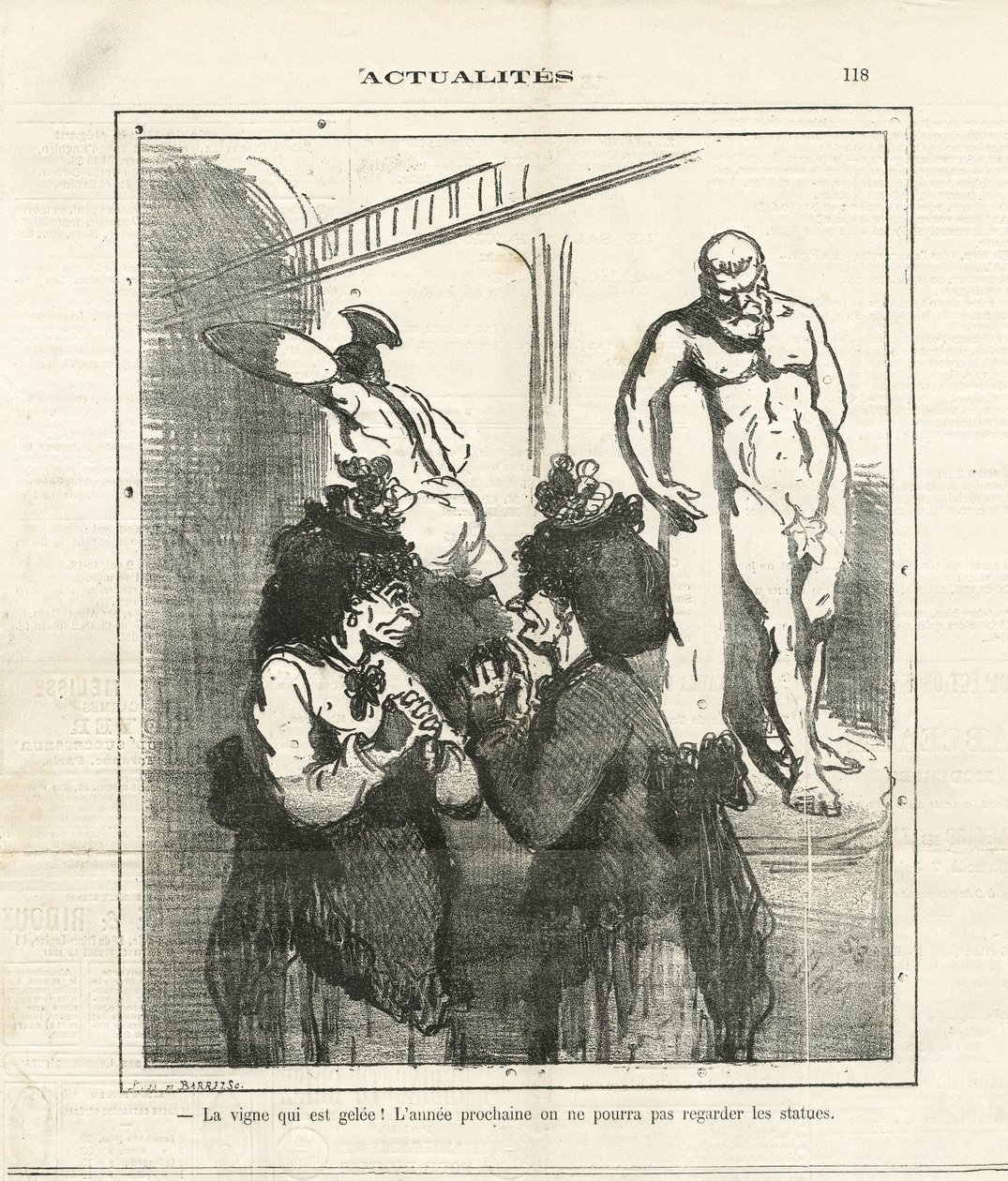 Cham (1819-1879) illusztrációja a Charivariban alkotó: Amédée de Noé