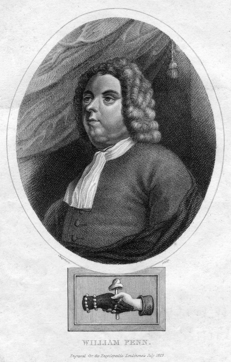 William Penn, 1823-ban alapította Pennsylvania tartományt alkotó: Chapman and Co