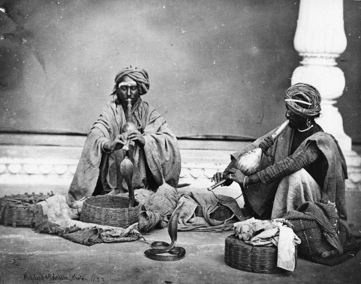 Snake Charmers, 1863 körül alkotó: Charles Robertson