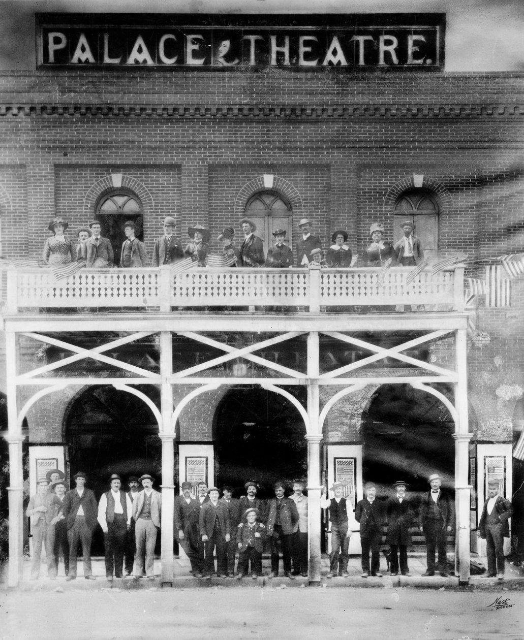 Palace Színház, 15th és Blake Streets, 1880-90 körüli évek alkotó: Charles A. Nast