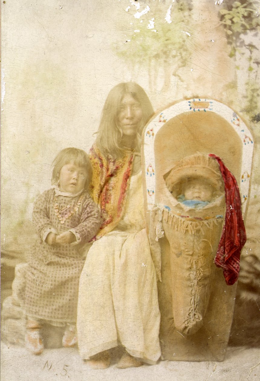Ute indiánok, Colorado déli részéből, 1895 alkotó: Charles A. Nast