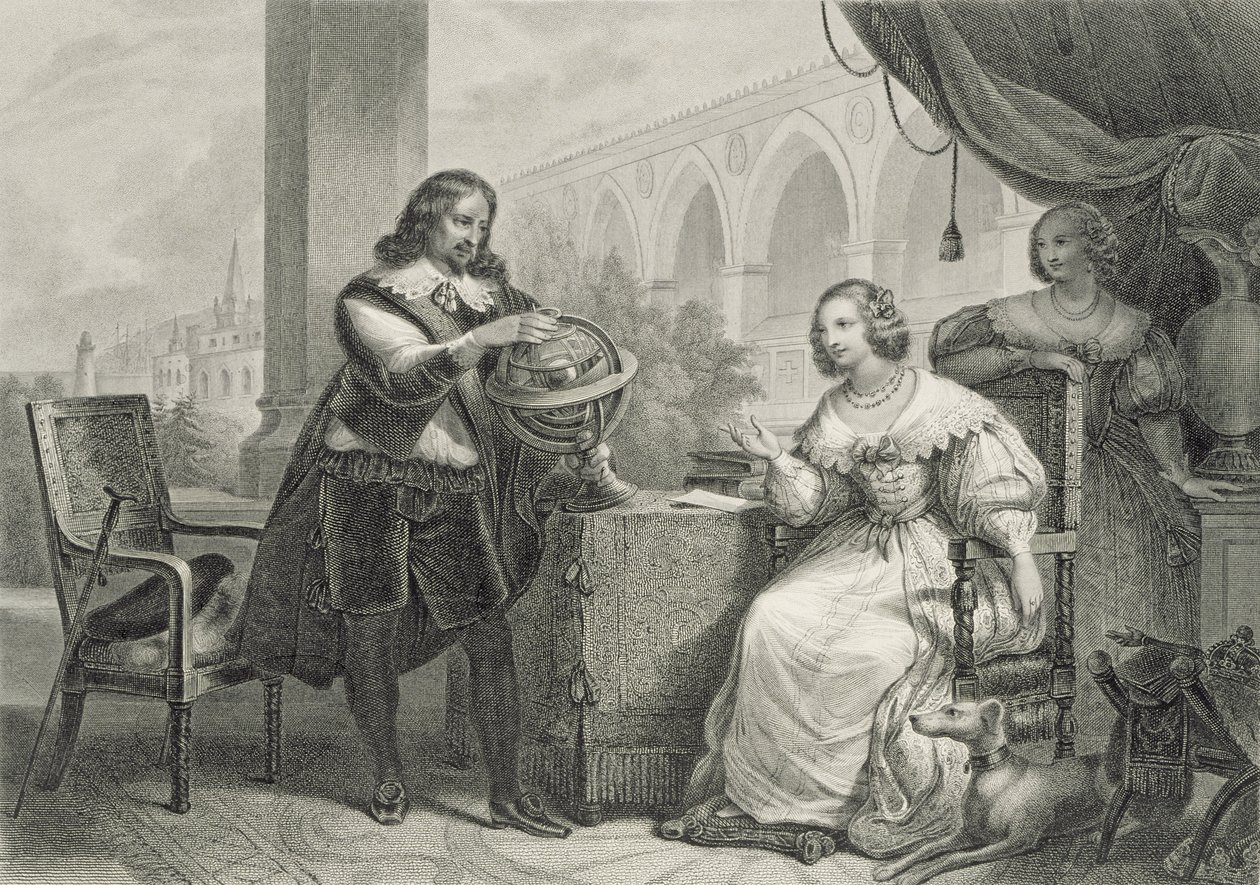 Christina (1626-89) Svédország királynője, a Híres nők sorozatból, vésette Jean Denis Nargeot (1795-1865) alkotó: Charles Abraham Chasselat