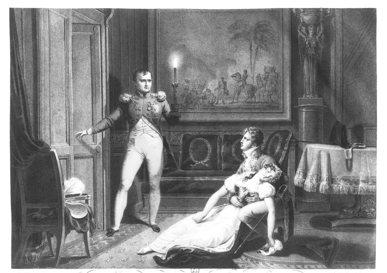 I. Napóleon (1769-1821) és Josephine Tascher de la Pagerie (1763-1814) válása 1809. november 30. alkotó: Charles Abraham Chasselat
