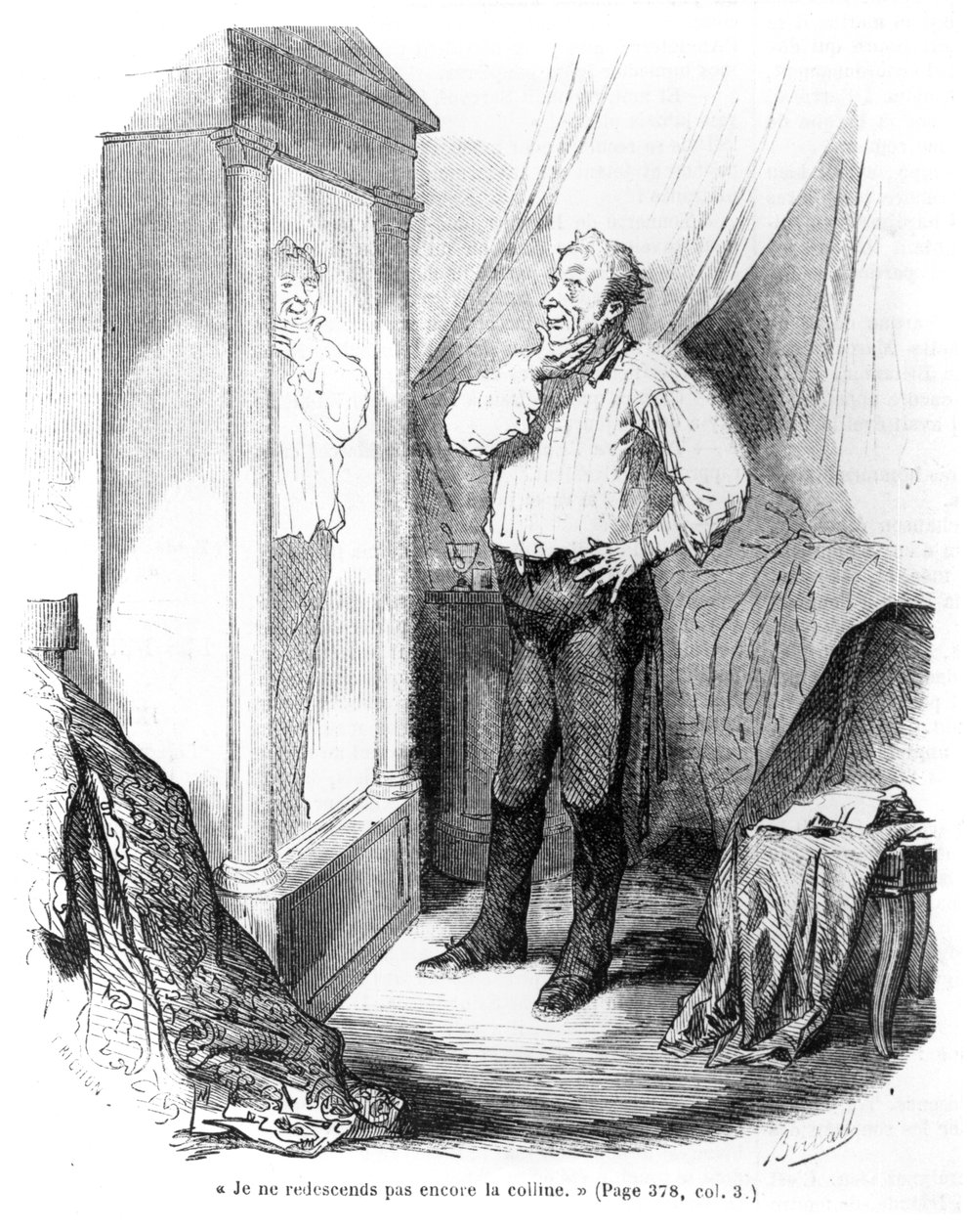 "Még nem mászom lefelé" alkotó: Charles Albert d Arnoux Bertall