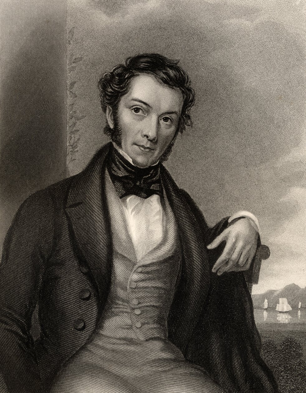 Richard Cobden, metszett G. Adcock, a „The National Portrait Gallery, Volume III”-ból, megjelent 1820 körül alkotó: Charles Allen Duval