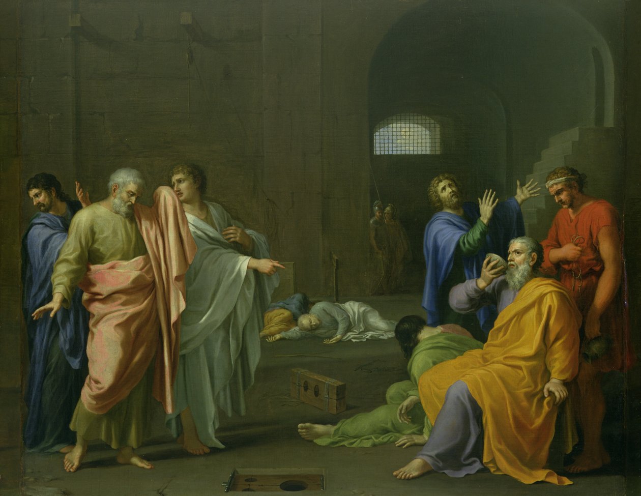 Szókratész halála (Kr. e. 469-399) 1650 körül alkotó: Charles Alphonse Dufresnoy