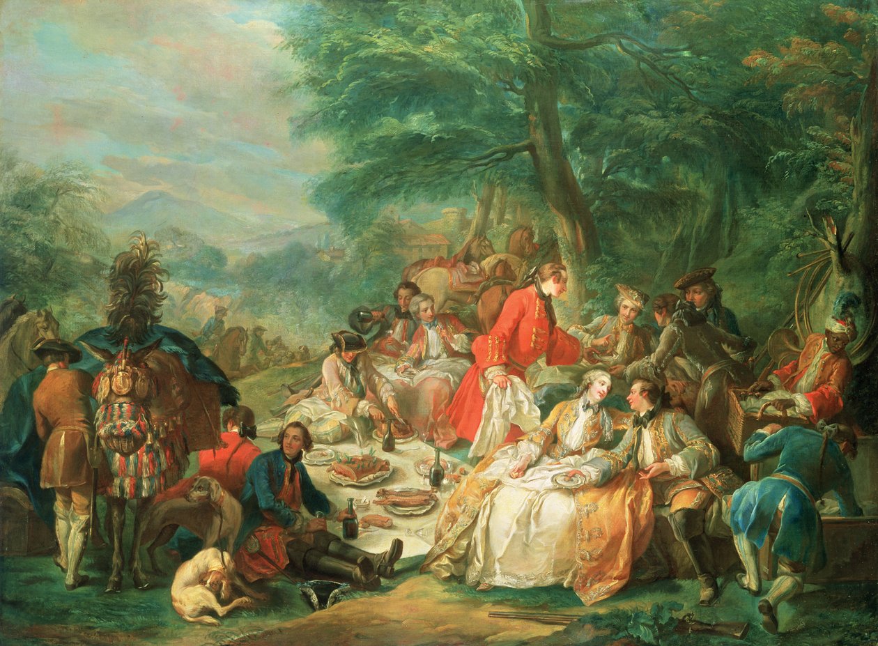 A vadászat, 18. század alkotó: Charles Amedee Philippe van Loo