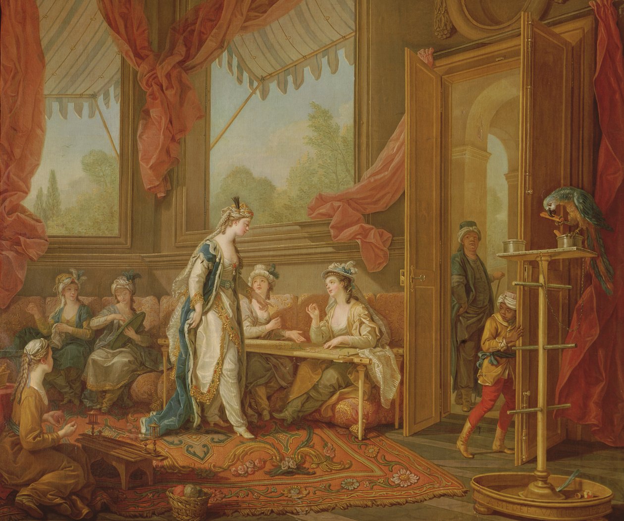 A szultána gobelineket rendel az odaliszkekből alkotó: Charles Amedee Philippe van Loo