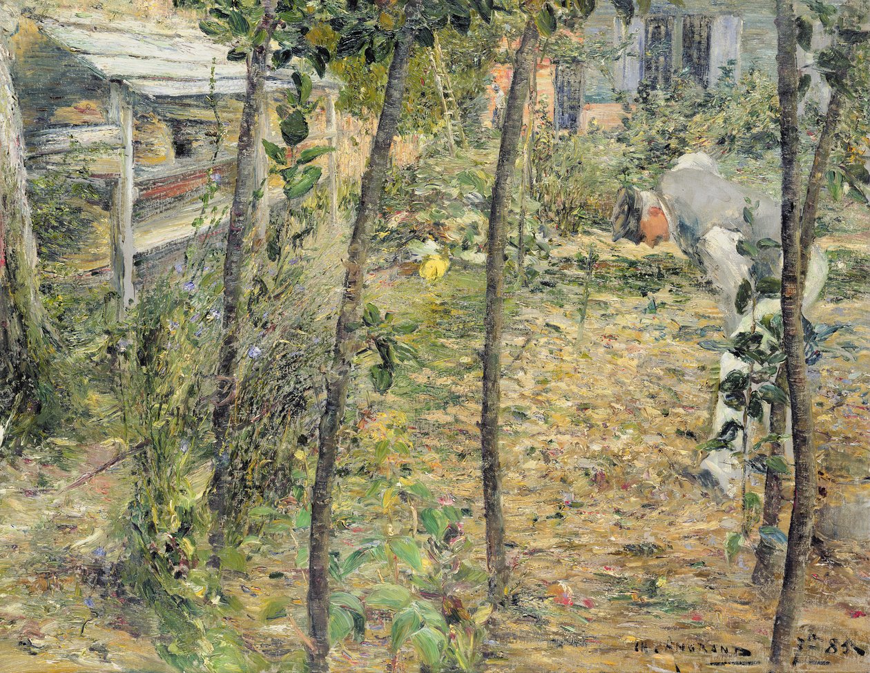 A kertben, 1885 alkotó: Charles Angrand