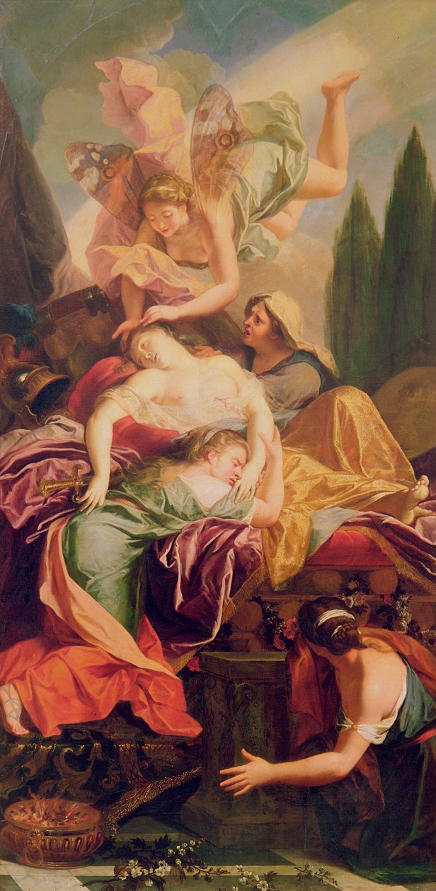Dido halála alkotó: Charles Antoine Coypel