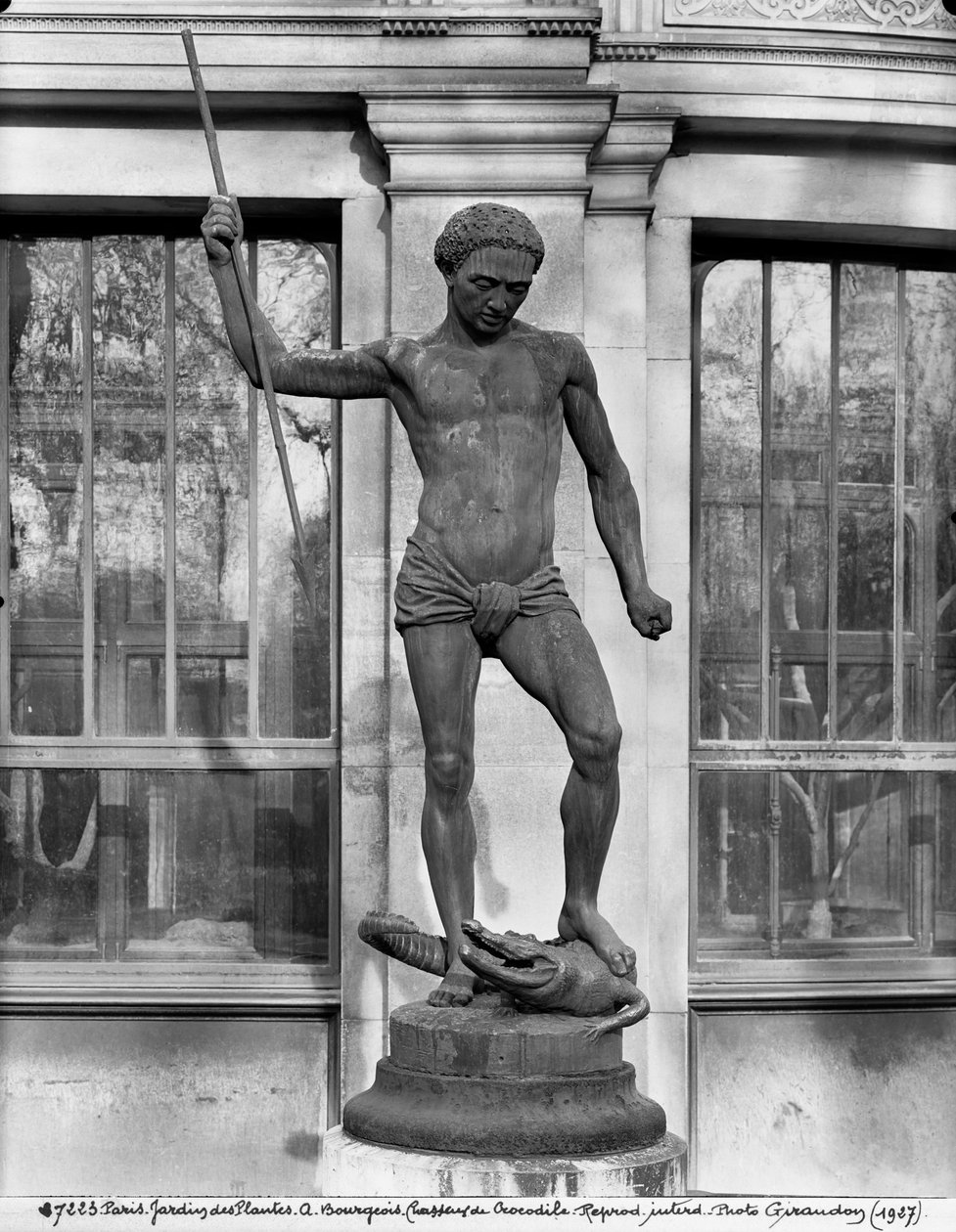 Krokodilvadász (bronz) alkotó: Charles Arthur Bourgeois