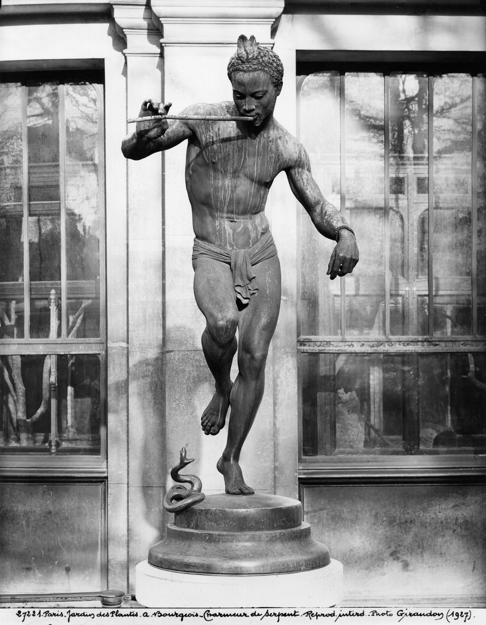 Kígyóbűvölő, 1863 (bronz) alkotó: Charles Arthur Bourgeois