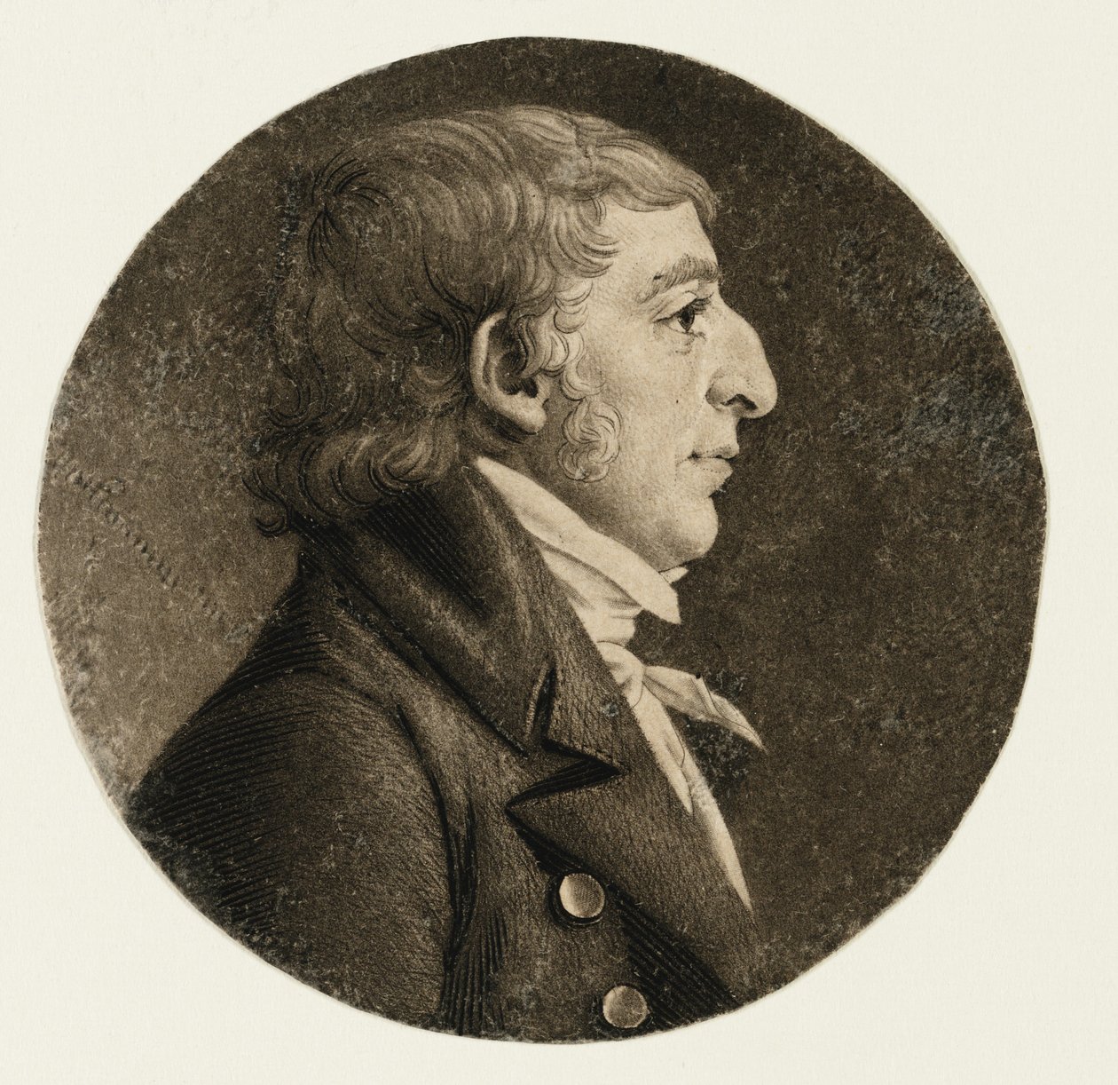 Benjamin King, kocsma. 1806 alkotó: Charles Balthazar Julien Févret de Saint Mémin