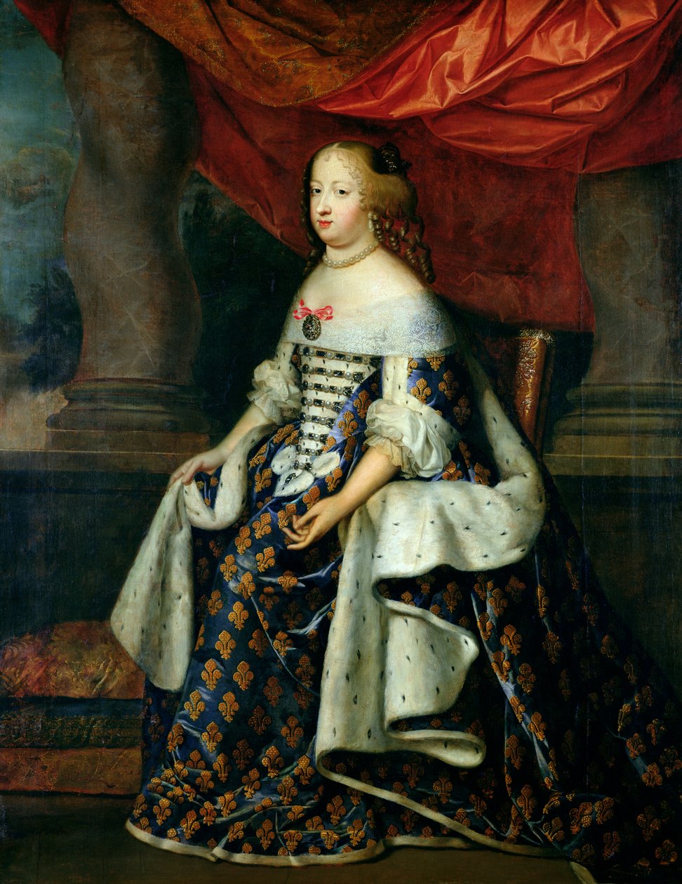 Marie-Therese (1638-83) osztrák portréja, 1660 után alkotó: Charles Beaubrun