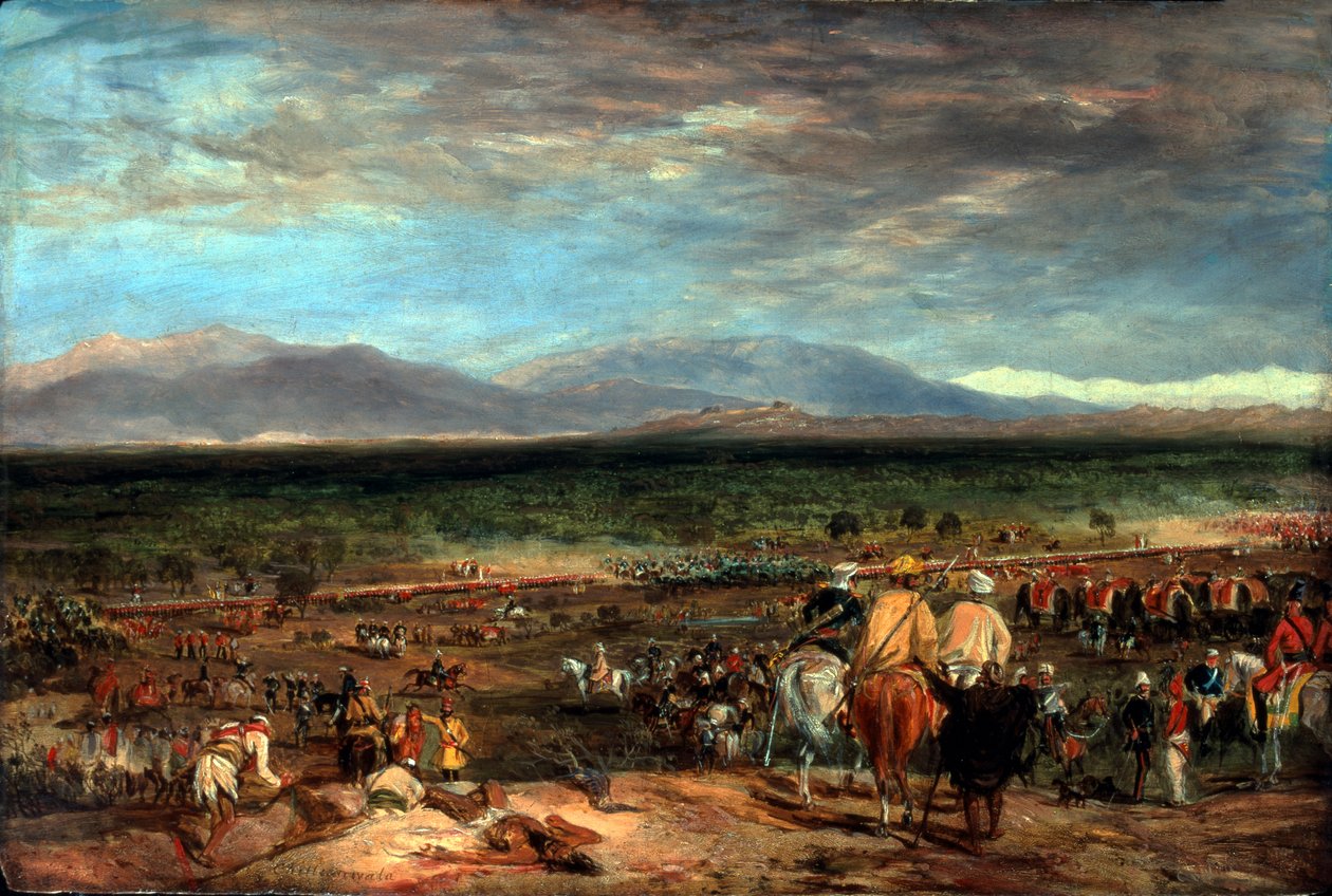 A chilianwalai csata, India, 1849. január 13., 1849 körül alkotó: Charles Becher Young