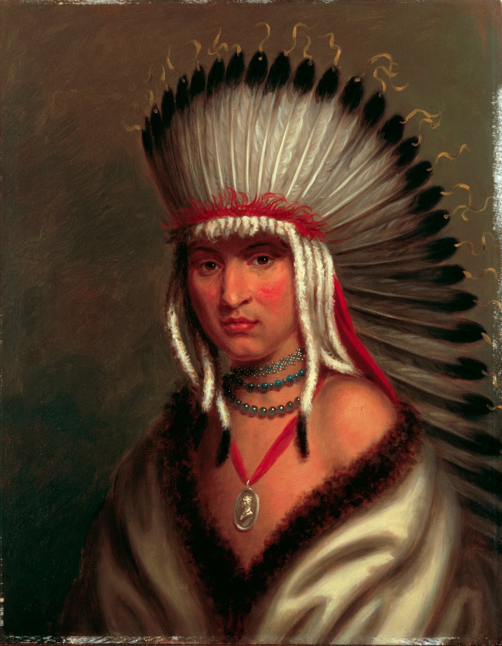 Petalesharro (nagylelkű főnök), Pawnee alkotó: Charles Bird King