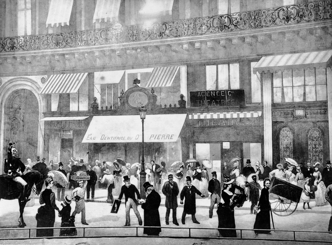 Párizs körutak, a Le Tout Paris panoráma részlete az 1889-es Universelle kiállításhoz alkotó: Charles Castellani