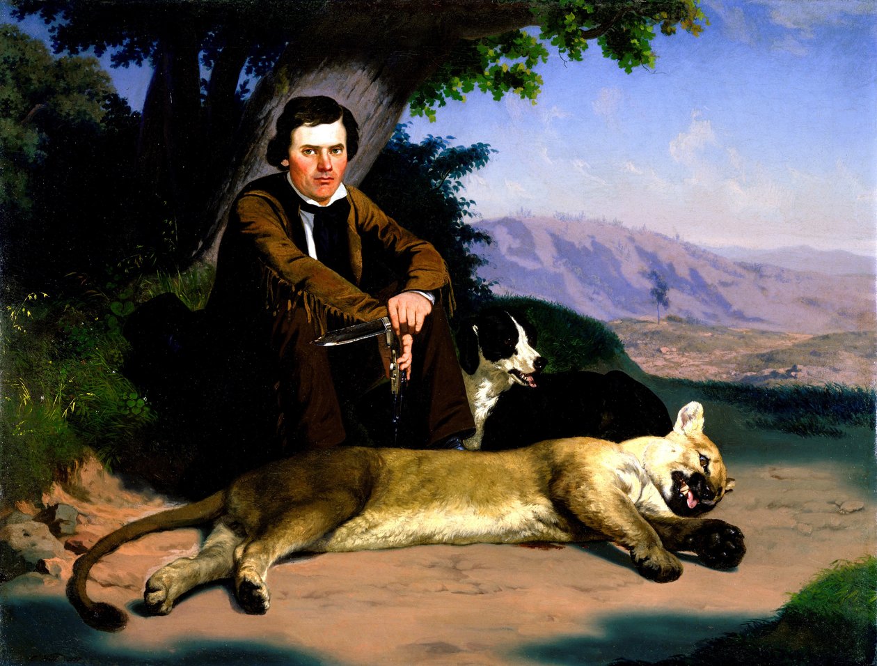 Peter Quivey és a hegyi oroszlán alkotó: Charles Christian Nahl