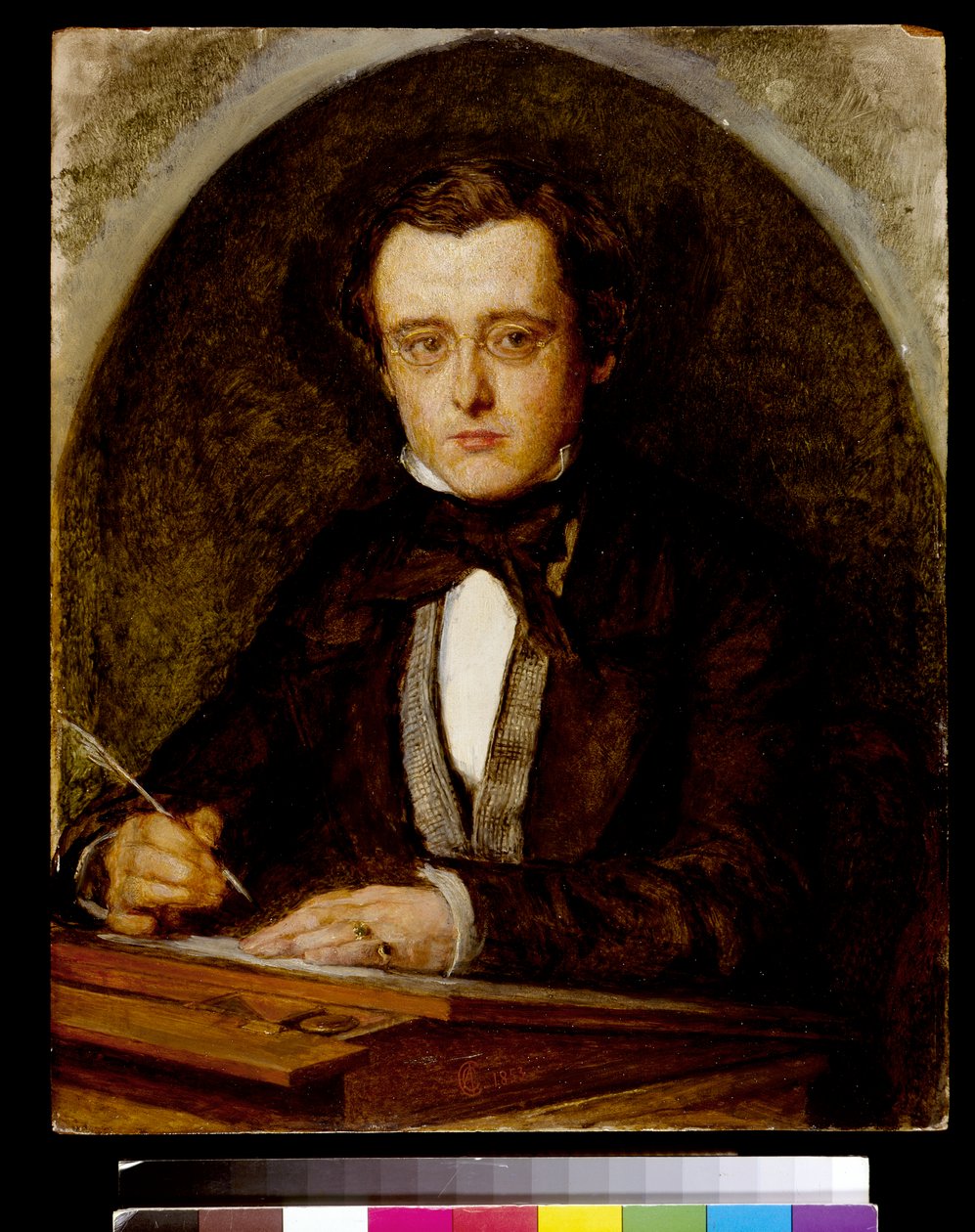 Wilkie Collins (1824-89) portréja, 1853 alkotó: Charles Collins