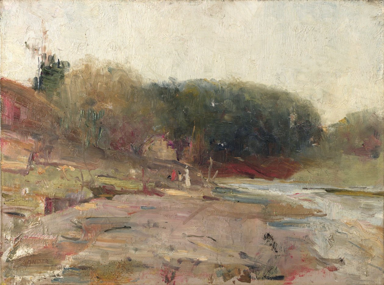 A Yarra folyón, Heidelberg közelében, Victoria alkotó: Charles Edward Conder