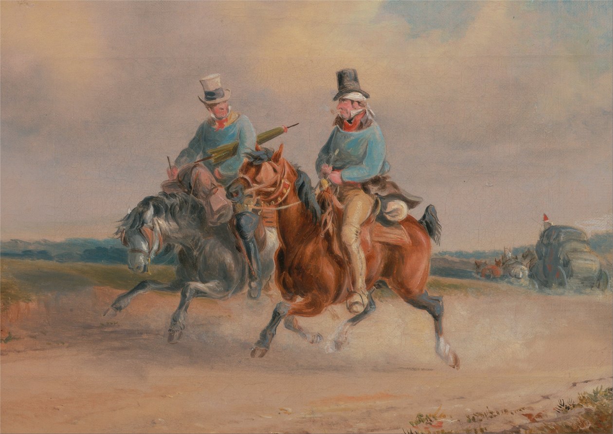 Egy jelenet az úton Franciaországban alkotó: Charles Cooper Henderson