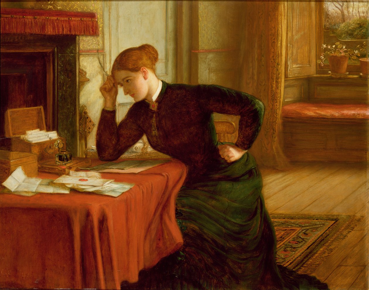 Távoli gondolatok alkotó: Charles West Cope