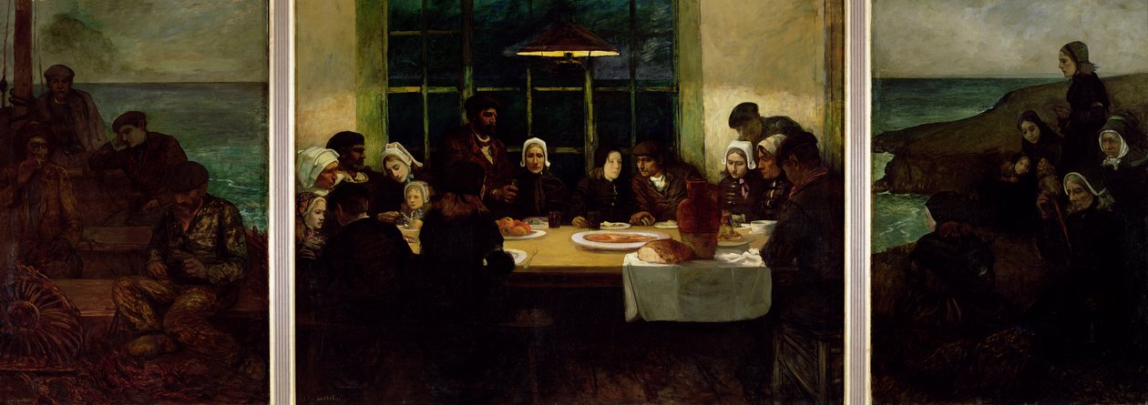 A tenger földjén, 1898 alkotó: Charles Cottet