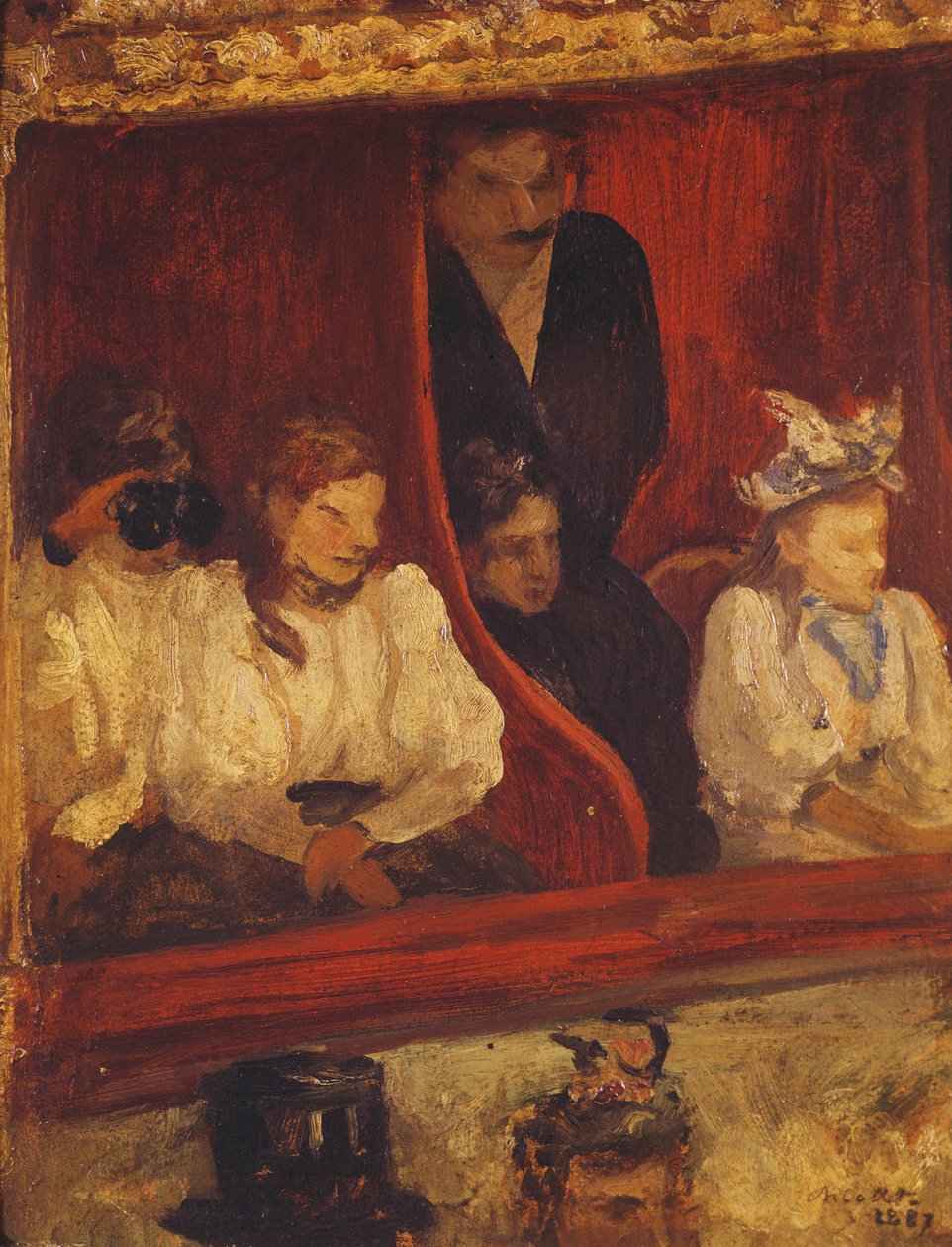 Doboz az Opera-Comique-ban, 1887 alkotó: Charles Cottet