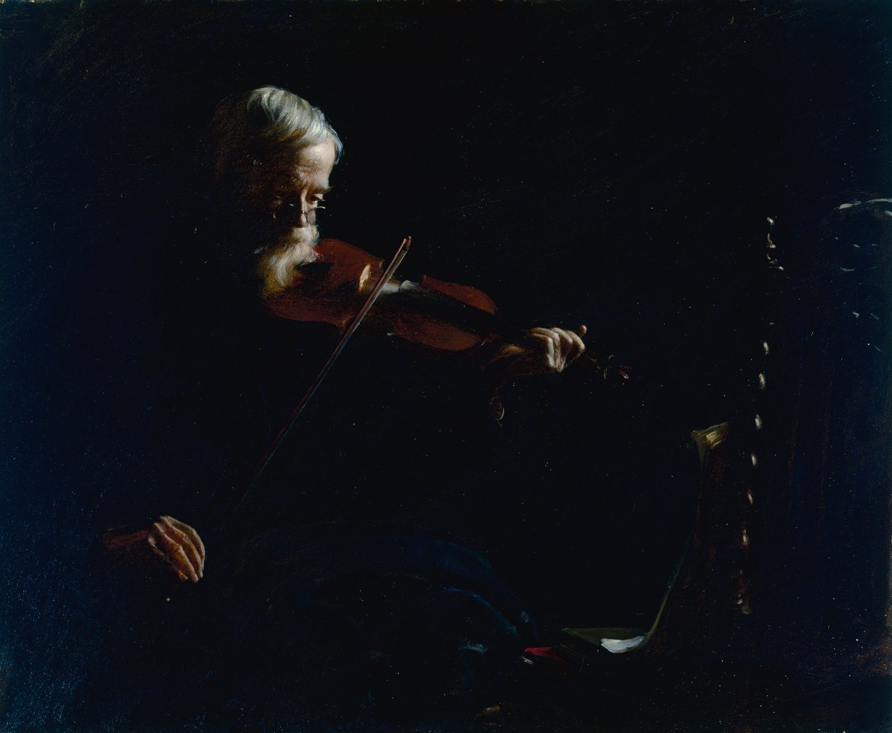 Öreg hegedűs alkotó: Charles Courtney Curran