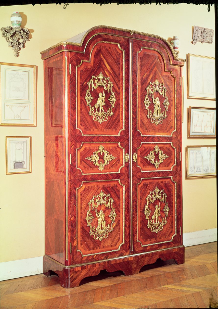 Regency stílusú gardrób, 1725-30 (fa) alkotó: Charles Cressent