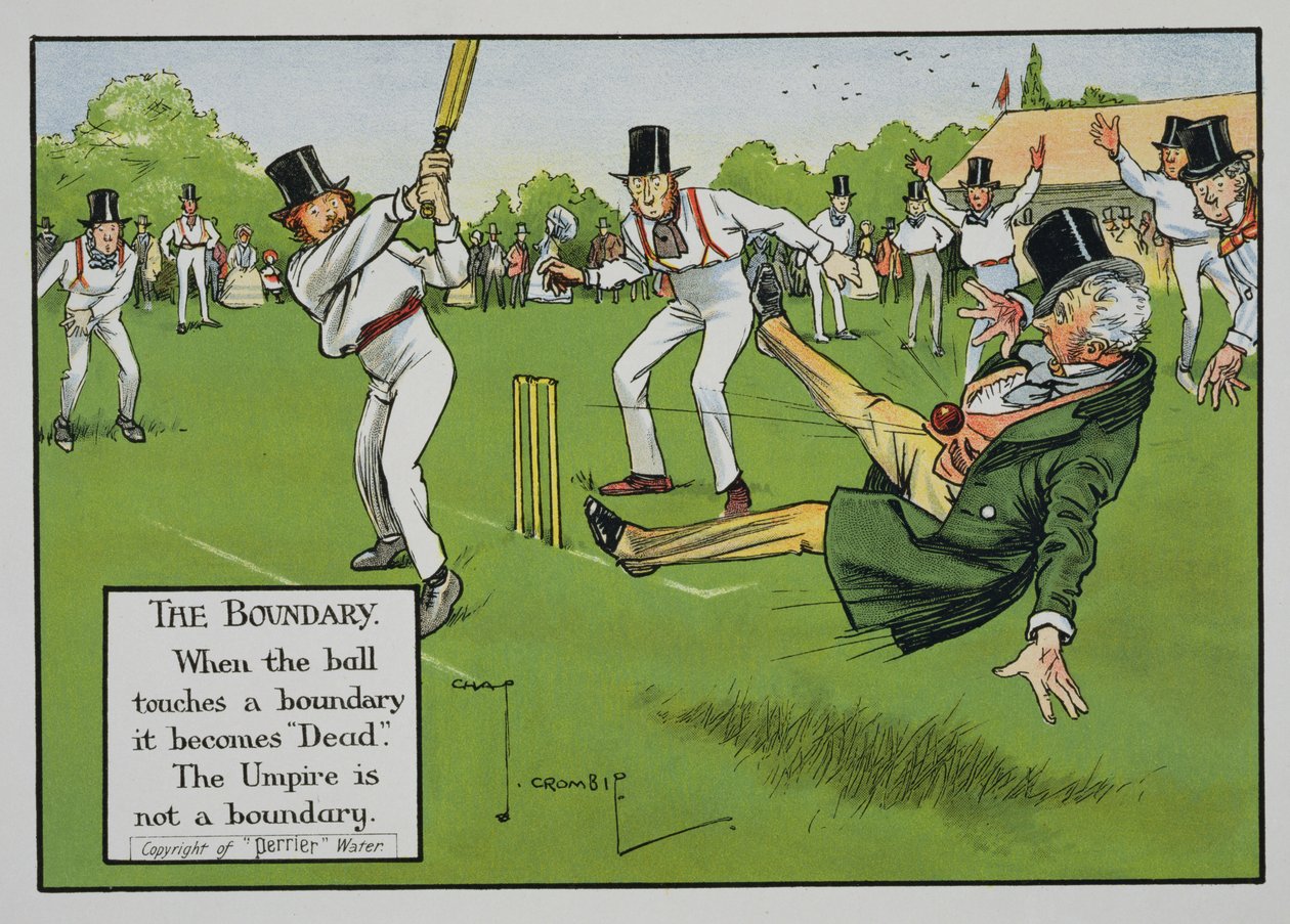 A határ, illusztráció a „Tücsök törvényei” című könyvből, 1910-ben alkotó: Charles Crombie