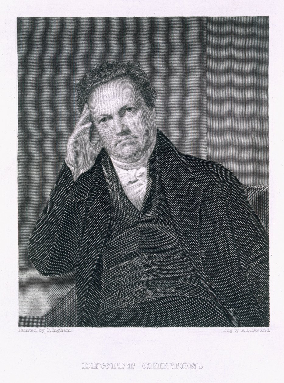 DeWitt Clinton, vésette Asher Brown Durand (1796-1869) alkotó: Charles Cromwell Ingham