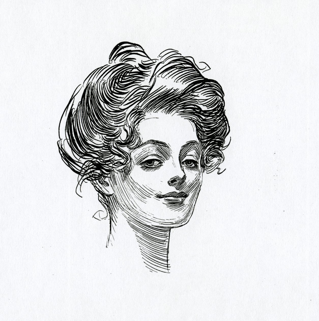 Egy Gibson-lány, 1902 körül alkotó: Charles Dana Gibson