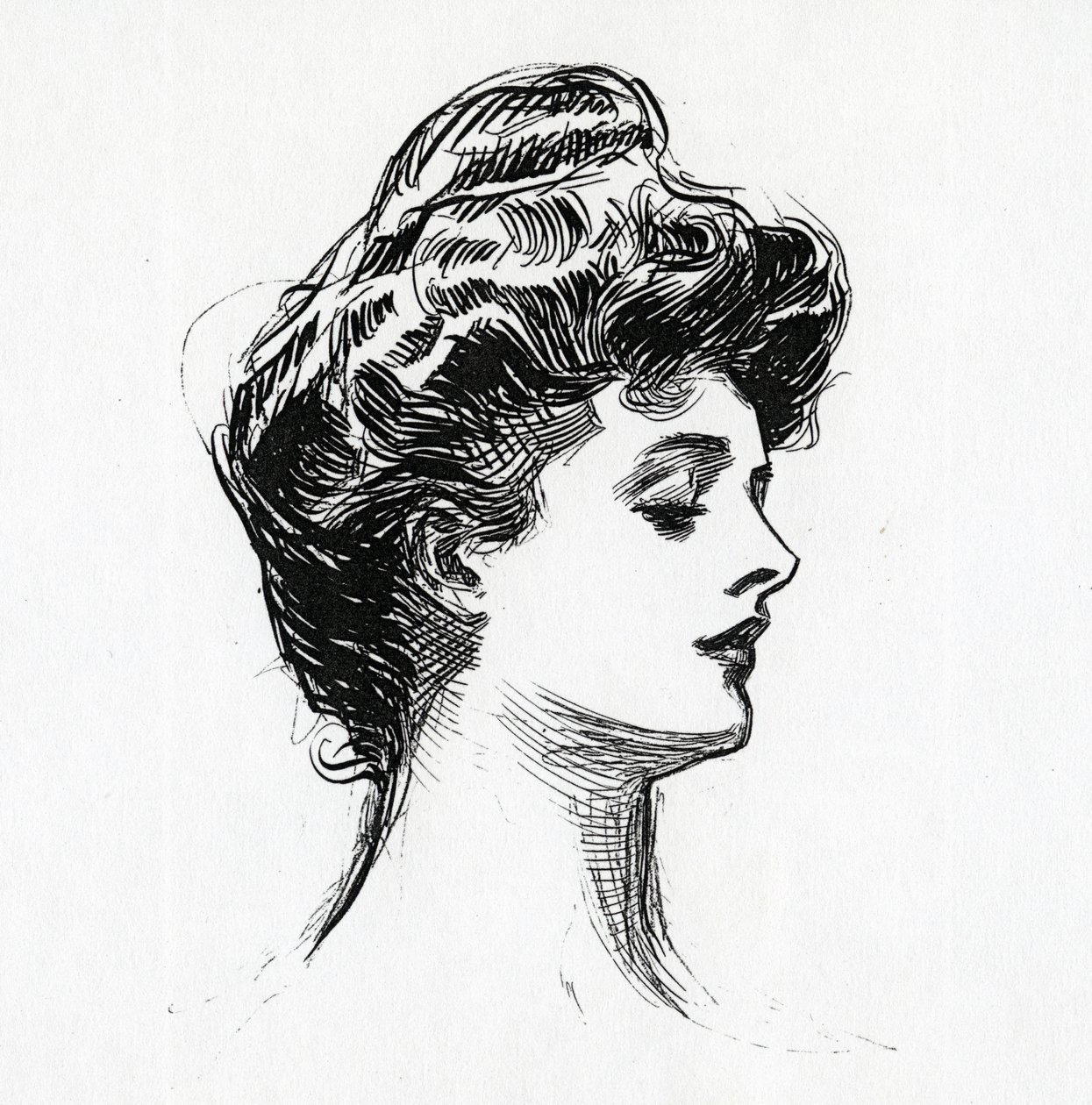 Egy Gibson-lány, 1902 körül alkotó: Charles Dana Gibson